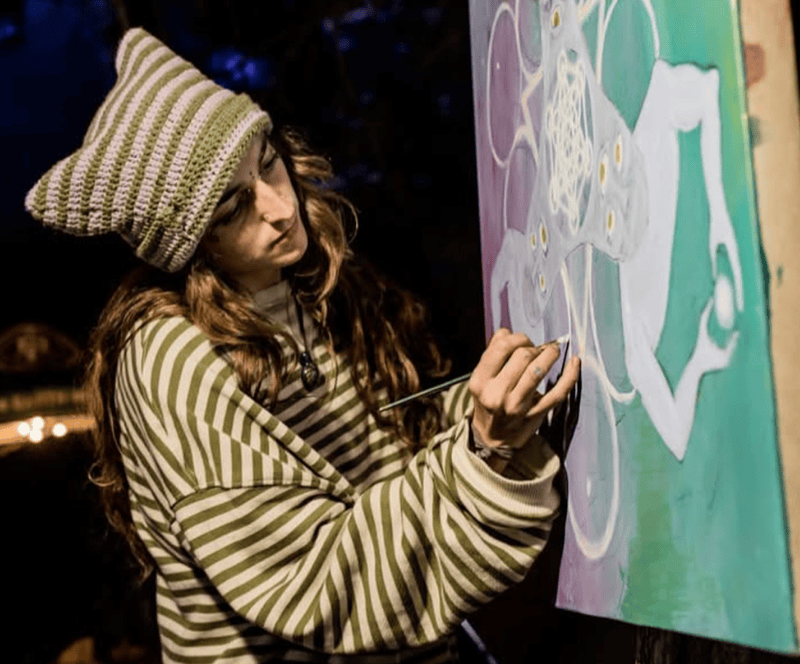 Madi, artist at The Haven PDX in Portland